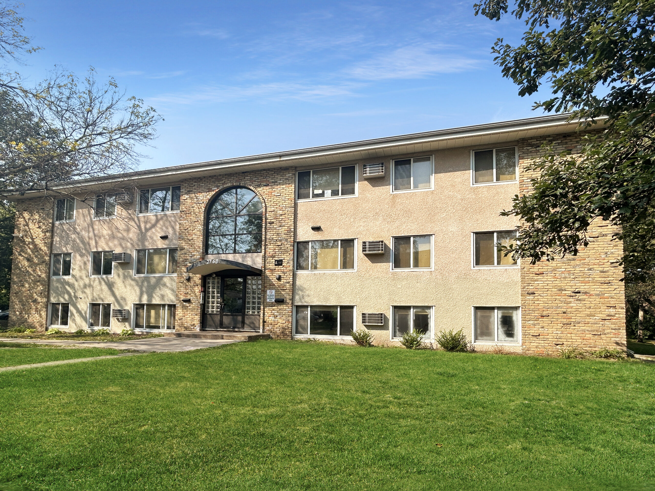 A photo of a Bickham Court apartment building